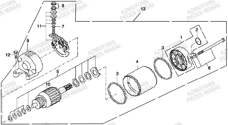 Demarreur MASAI Pièces Quad R460 DRIFT