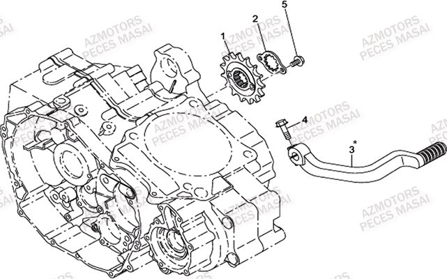 Selecteur De Vitesses MASAI Pièces Quad R460 DRIFT