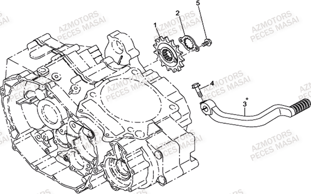 Selecteur De Vitesses AZMOTORS Pièces Quad R460 DRIFT