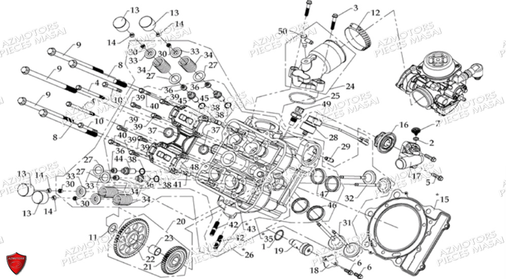 Culasse AZMOTORS Pièces Quad S600 CROSSOVER