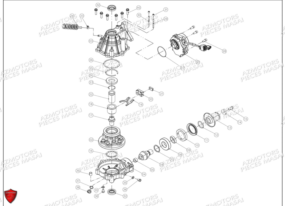 Pont Avant Detaille MASAI Pièces Quad S600 CROSSOVER