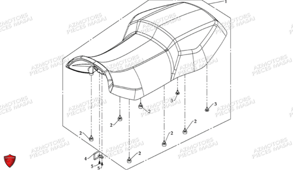 Selle Version De Luxe En Option MASAI Pièces Quad S600 CROSSOVER