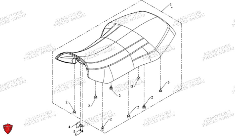 Selle AZMOTORS Pièces Quad S600 CROSSOVER