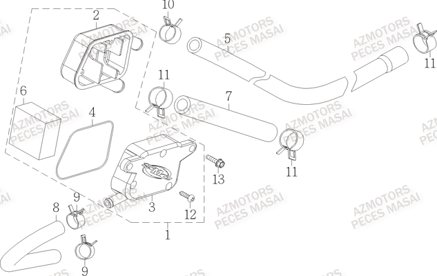 Reniflard D Huile MASAI Pièces Quad S750i CROSSOVER