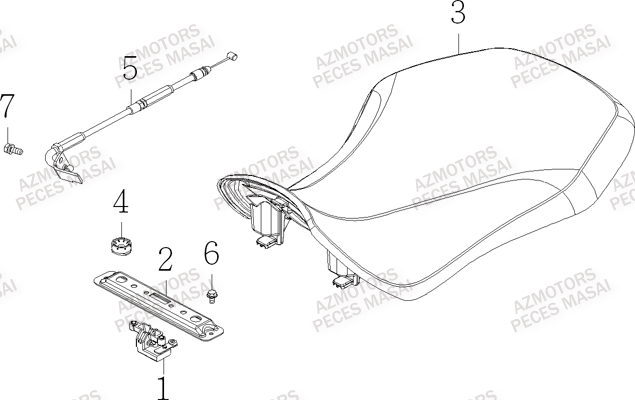 Selle MASAI Pièces Quad S750i CROSSOVER
