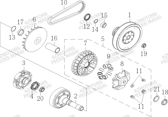 Variateur MASAI Pièces Quad S750i CROSSOVER