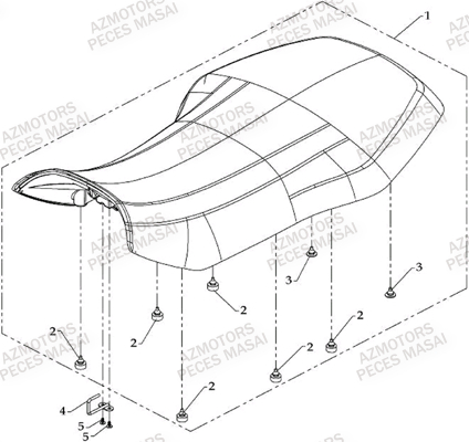 SELLE AZMOTORS MASAI S800 CROSSOVER