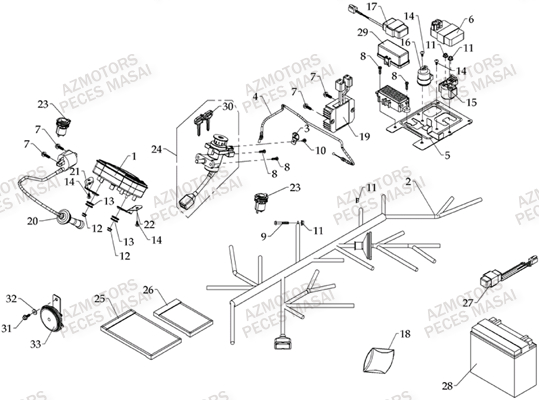 SYSTEME ELECTRIQUE MASAI MASAI S800 CROSSOVER