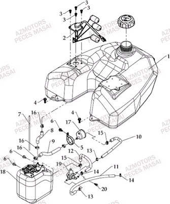 RESERVOIR AZMOTORS MASAI S800 I