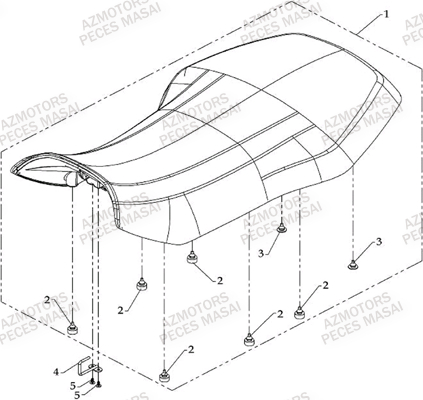 Selle MASAI Pièces Quad S800i CROSSOVER