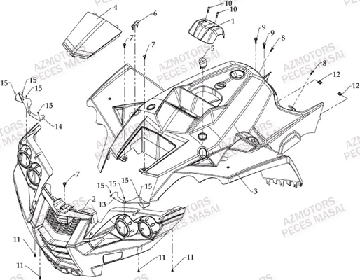 CARROSSERIE AVANT MASAI MASAI S800 I 2.0