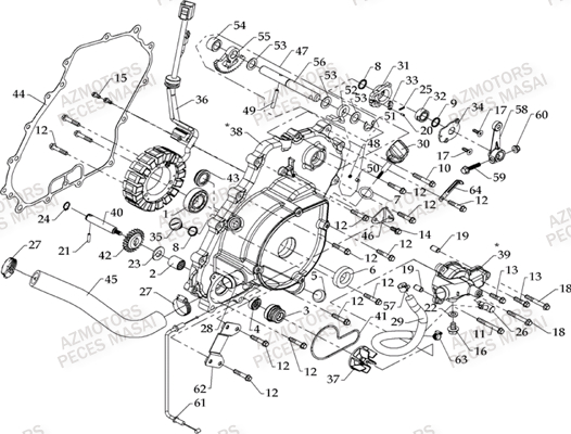 CARTER MOTEUR AZMOTORS MASAI S800 I 2.0