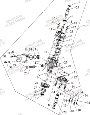 Moteur Eps MASAI Pièces Quad S800i 2.0 CROSSOVER 