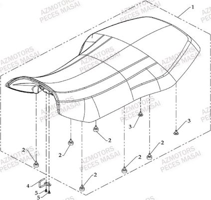 SELLE AZMOTORS MASAI S800 I 2.0