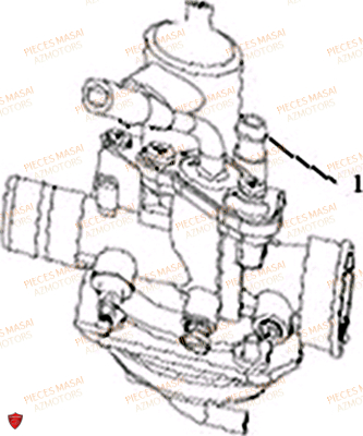 Carburateur AZMOTORS Pièces Moto SUPERMOTARD 50cc