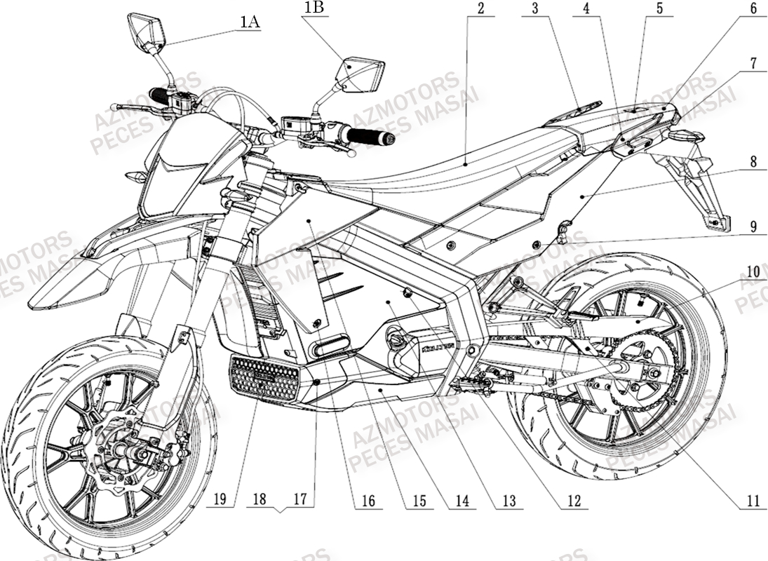 SELLE AZMOTORS MASAI VISION 5K