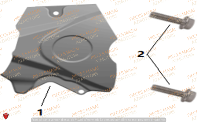 Carter De Chaine MASAI Pièces Moto SUPERMOTARD X-RAY 125