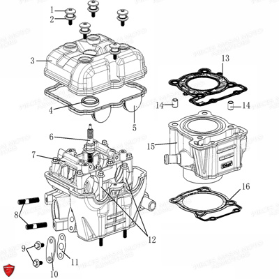 CULASSE CYLINDRE pour MASAI X-RAY 125