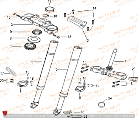 FOURCHE MASAI MASAI X RAY 125