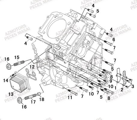 Carters Moteur MASAI Pieces SSV MASAI_X1000

