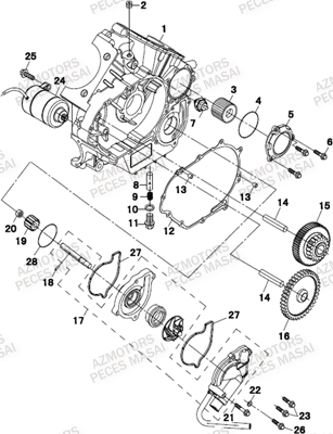 Carter Moteur Gauche MASAI Pieces SSV MASAI_X1000
