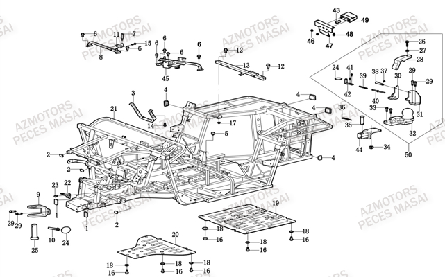 CHASSIS pour MASAI X1000