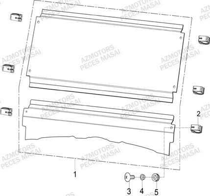 Pare Brise (option) AZMOTORS Pieces SSV MASAI_X1000
