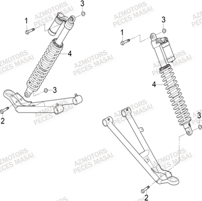 Suspension Avant MASAI Pieces SSV MASAI_X1000
