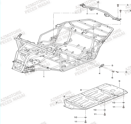 Chassis MASAI Pieces SSV MASAI_X300
