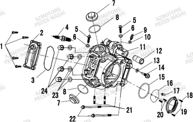 CULASSE AZMOTORS MASAI X300