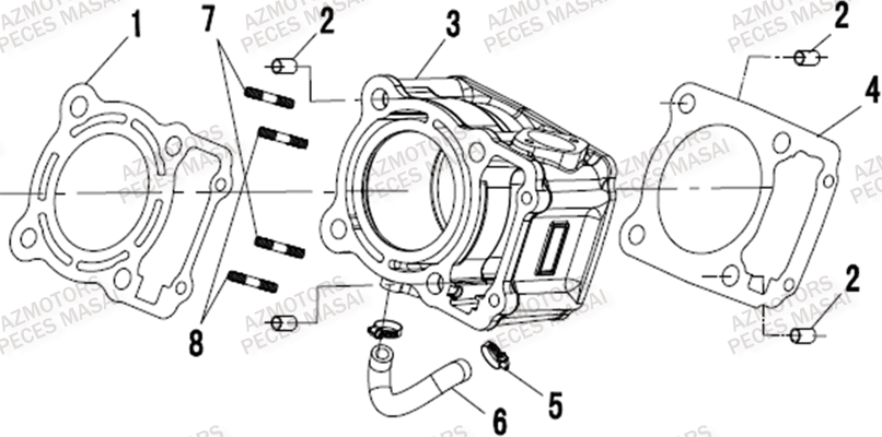 Cylindre MASAI Pieces SSV MASAI_X300