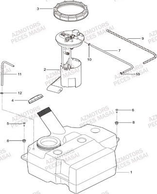 RESERVOIR AZMOTORS MASAI X300