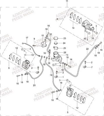 Systeme De Frein MASAI Pieces SSV MASAI_X300