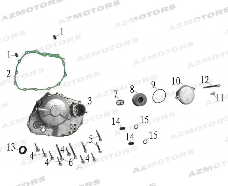 CARTER EMBRAYAGE FILTRE A HUILE pour MASH ADVENTURE 400 2015 2016