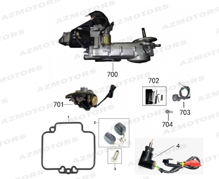 Moteur Carburateur MASH 