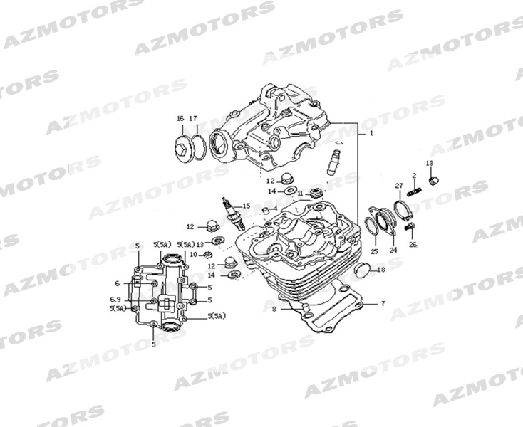 CULASSE BOUGIE pour MASH BLACK SEVEN 125 Euro4 2017 2020