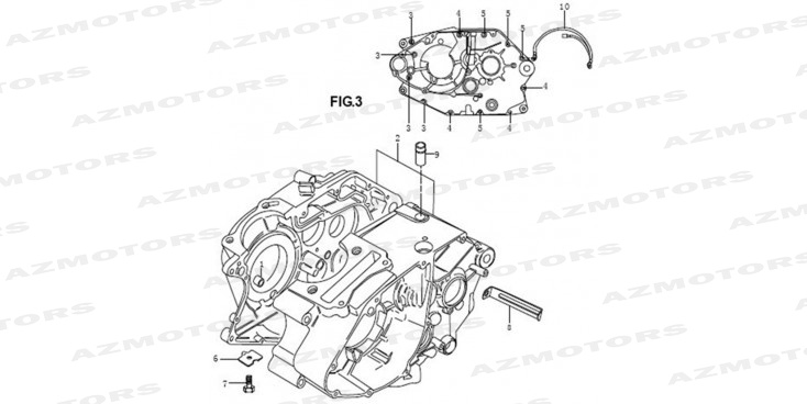 Carter Moteur MASH Pieces MASH CAFE RACER 125 (2013-2016)