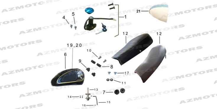 Reservoir MASH Pieces MASH CAFE RACER 125 (2013-2016)