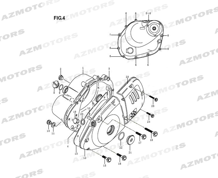 COUVERCLE CARTER MASH MASH CAFE RACER 125 Euro4 2018 2019