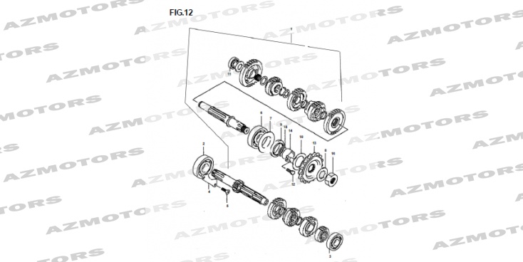 Arbres Transmission MASH Pieces MASH CAFE RACER 250 (2015-2016)