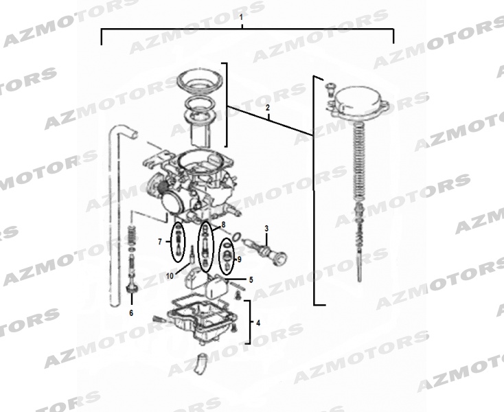 Carburateur MASH Pieces MASH CAFE RACER 250 (2015-2016)