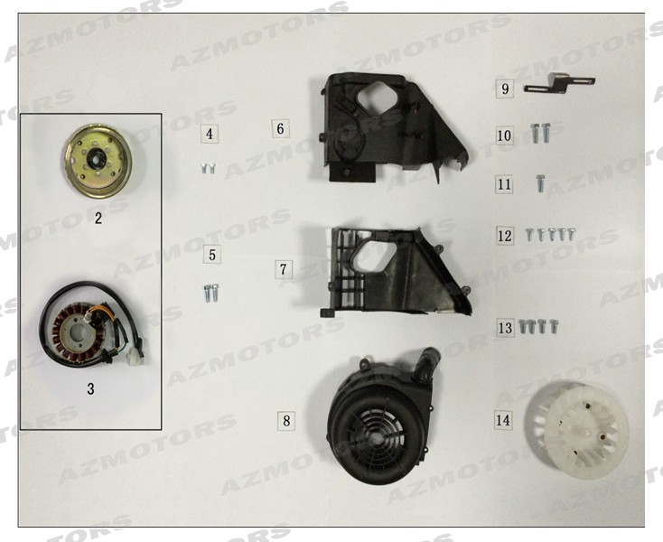 Rotor Stator MASH Pieces MASH CITY 125 4T Euro4 (2017-2018)