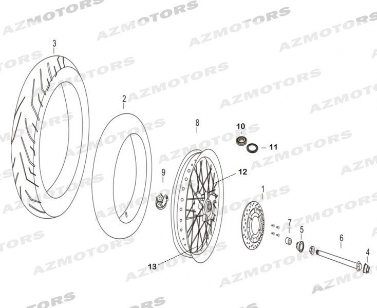 ROUE DISQUE AVANT MASH MASH DIRT TRACK 125 2018