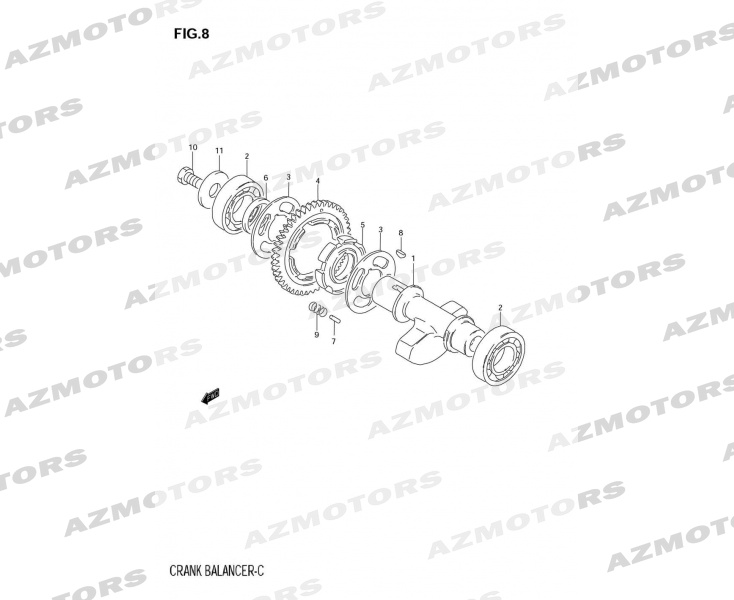 Balancier Equilibrage MASH pieces MASH DIRT TRACK 250 (2019-2020)