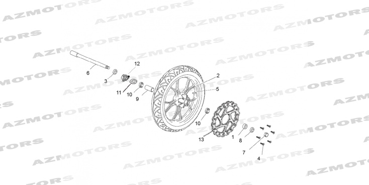 Roue Avant Supermotard MASH 