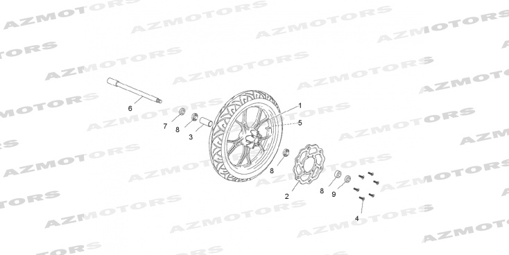 ROUE AVANT SUPERMOTARD PRO MASH MASH FIFTY 50 ENDURO