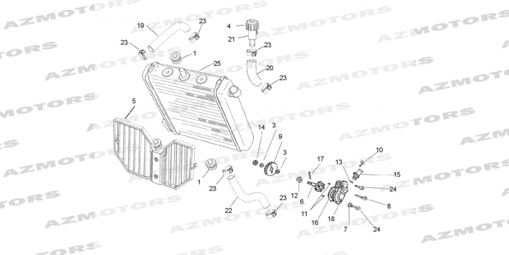 SYSTEME REFROIDISSEMENT MASH MASH FIFTY 50 ENDURO