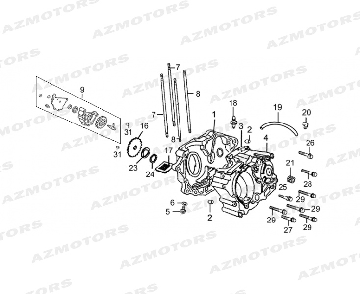 Carters Moteur Pompe A Huile MASH 