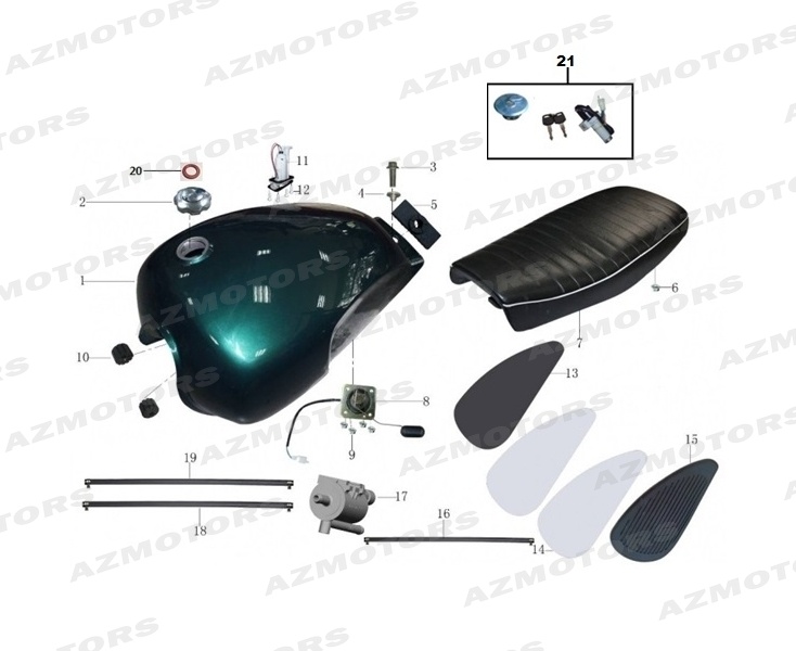 SELLE FIVE HUNDRED NOIR (Mash) pour RESERVOIR SELLE de MASH FIVE HUNDRED 400 2017 2019