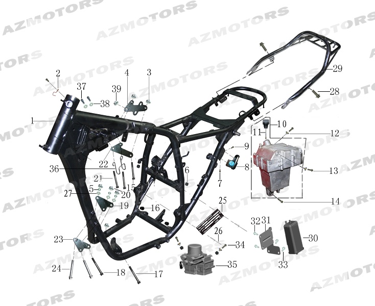VIS M6X10  DELPHI FH (Mash) pour CADRE de MASH FIVE HUNDRED 400 2018 2020